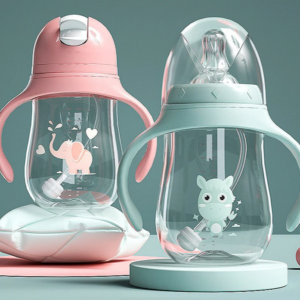 Baby bottles Drinking Cup Feeding Bottle Wide-Caliber Multifunctional Drinking Milk Drinking Water Dual-use Bottle BPA Free